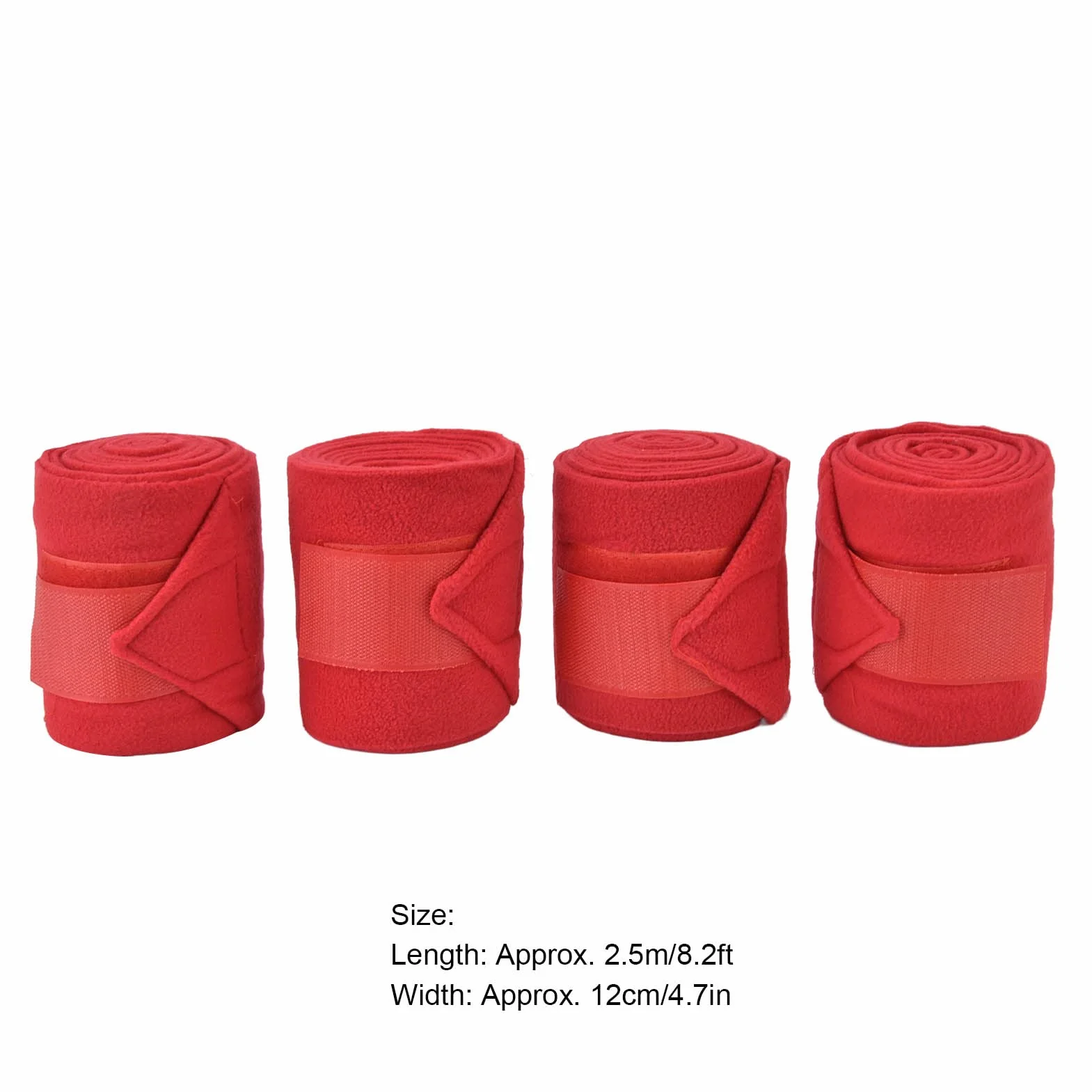 Fdit Lot de 4 Bandages de Protection pour Jambes de Cheval, Respirants et Résistants à l'usure avec Ruban Adhésif