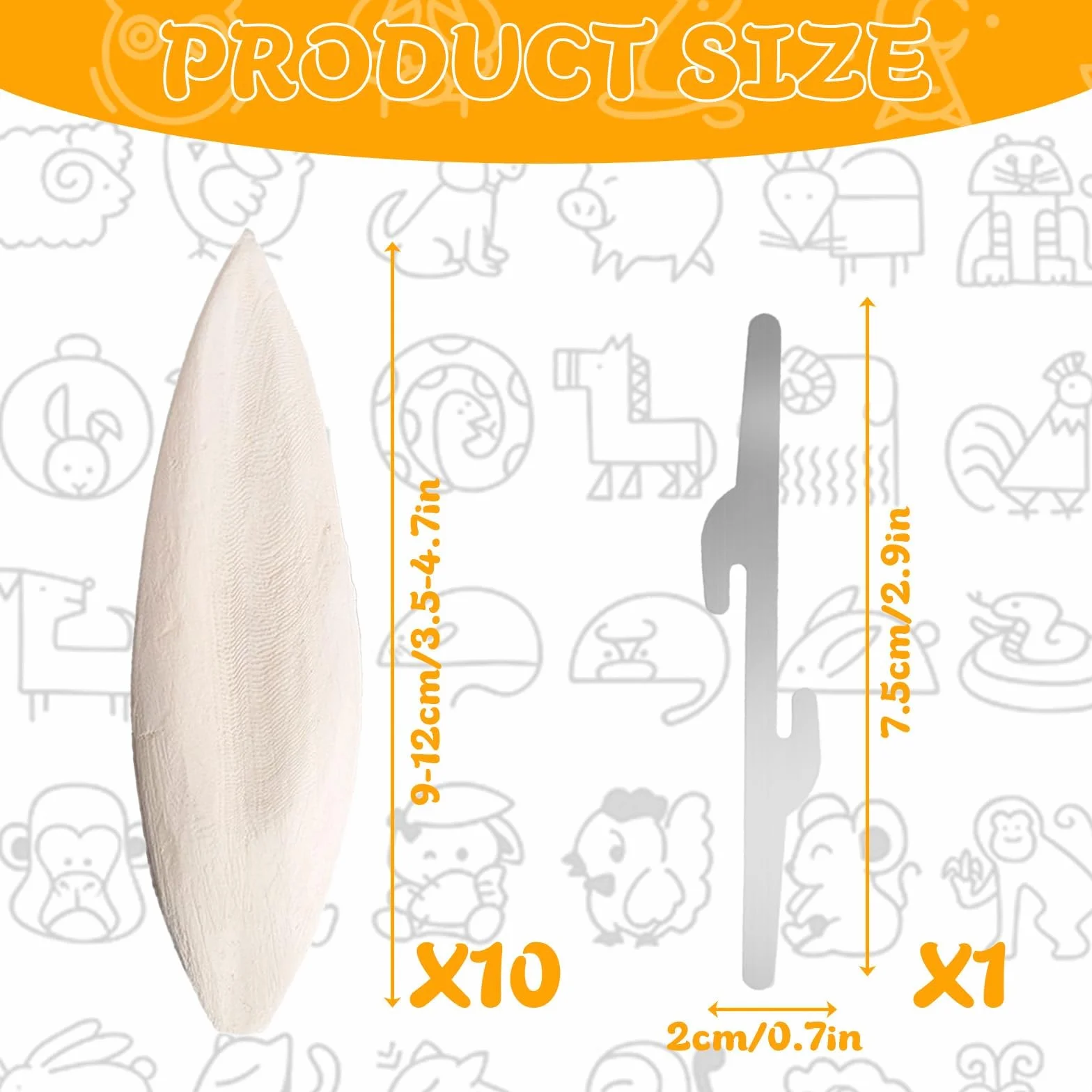 Os de Seiche Naturel 8-12 cm avec Support - Source de Calcium pour Oiseaux, Reptiles, Tortues