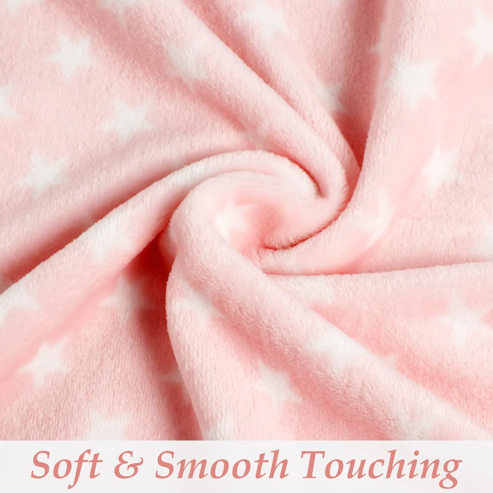 LeerKing Couverture Chien Peluche Ultra-léger Flanelle Polaire Lavable Rose Blanc 75X100cm