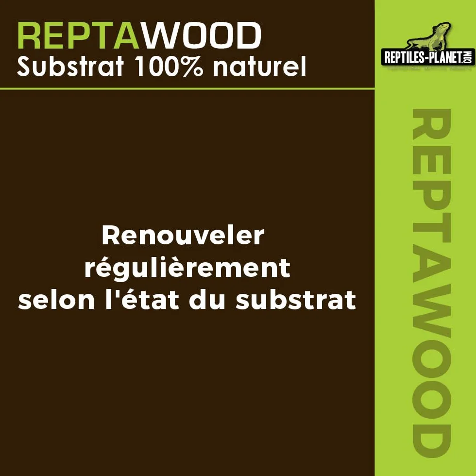 Reptiles Planet Reptawood Substrat Naturel Terrarium Eclats de Hêtre 6 Litres