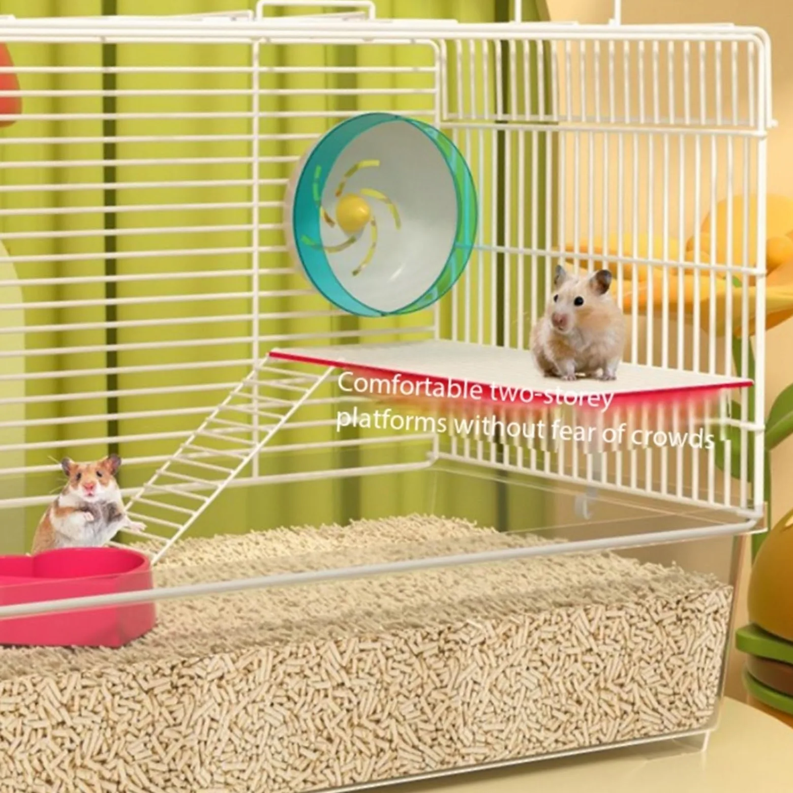 Cage à Hamsters Cage de Hamster en Fil Respirant à châssis surélevé for Usage Domestique