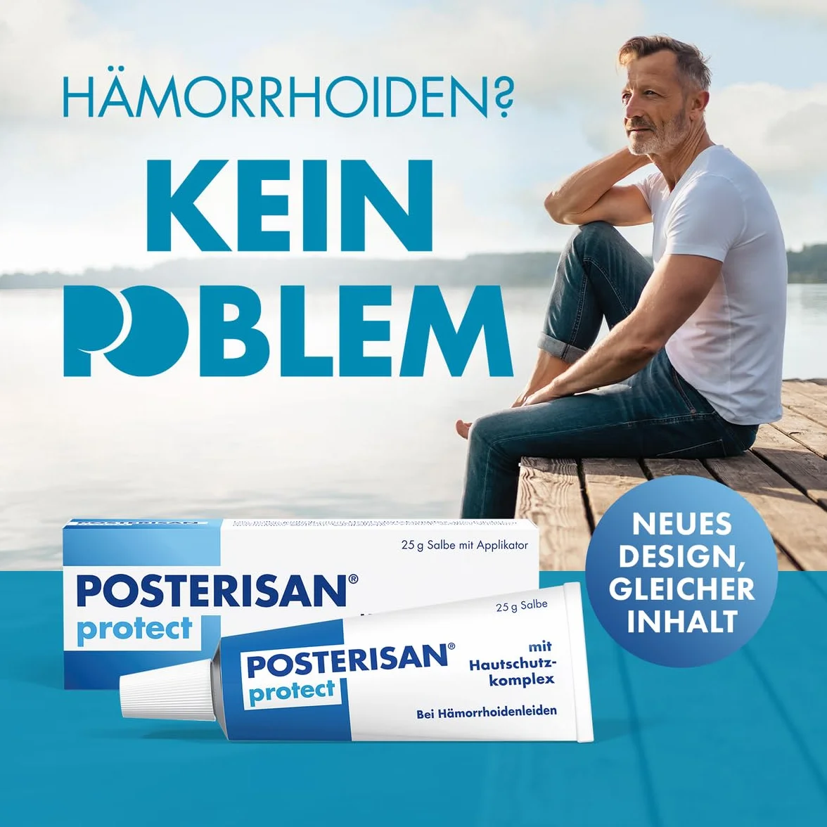 Posterisan protect Salbe bei Hämorrhoidenleiden mit Applikator, 25 g