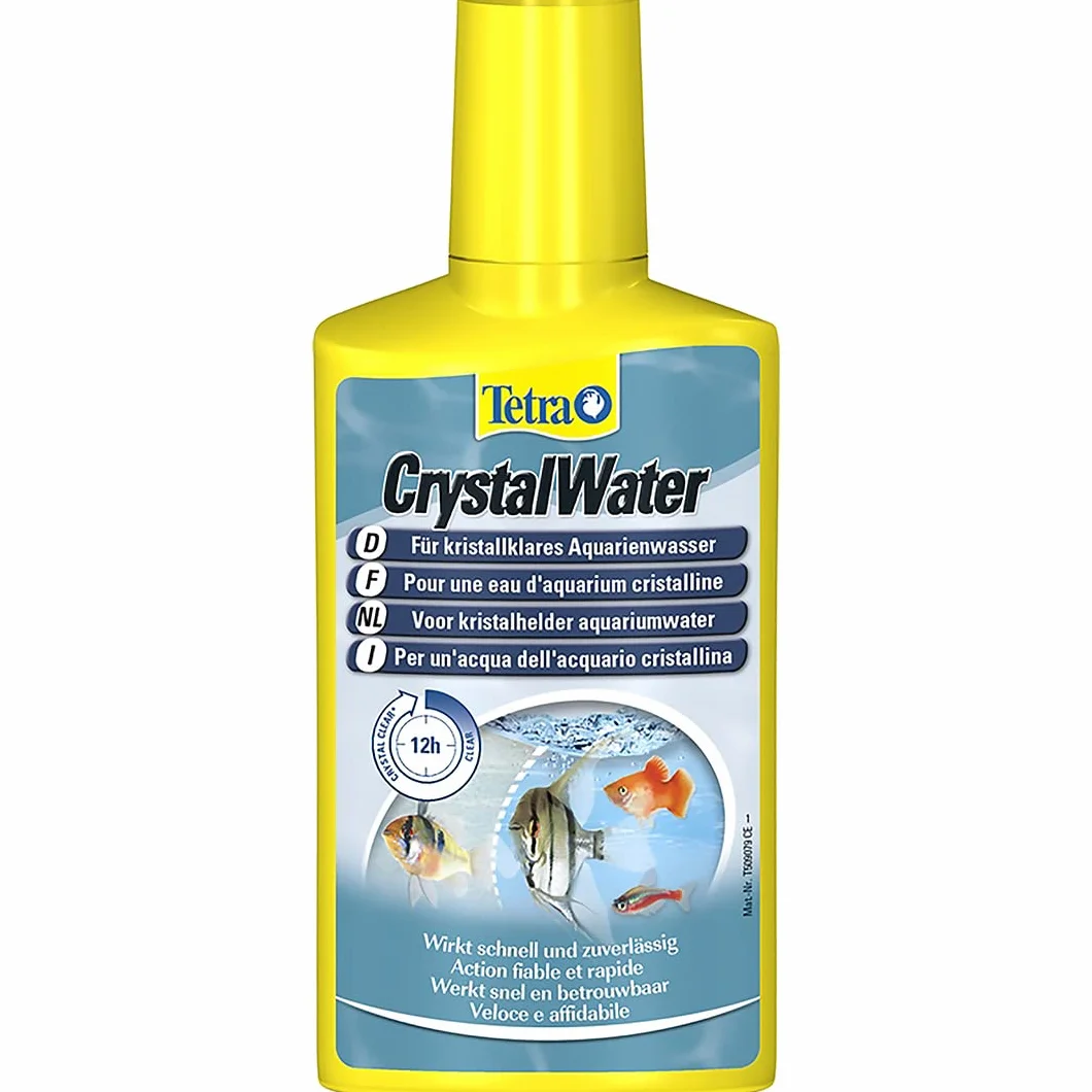 Tetra CrystalWater 500 ml clarifie l'eau rapidement pour aquarium d'eau douce
