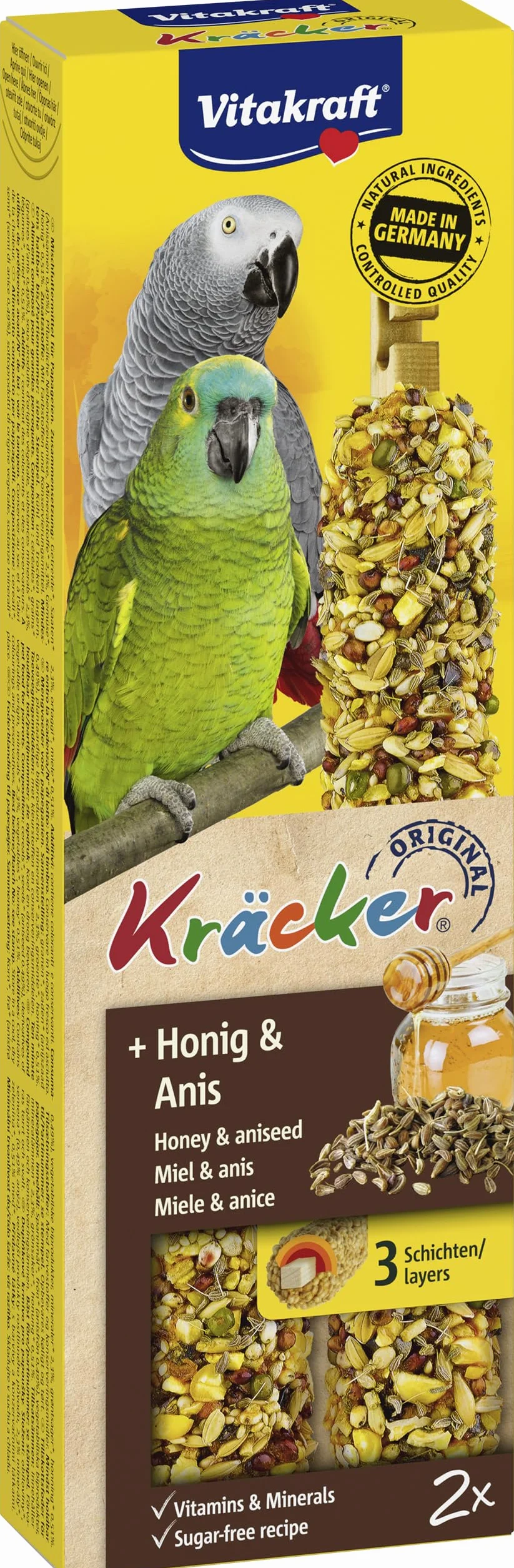 Vitakraft Kräcker Africain au Miel pour Perruches P/2