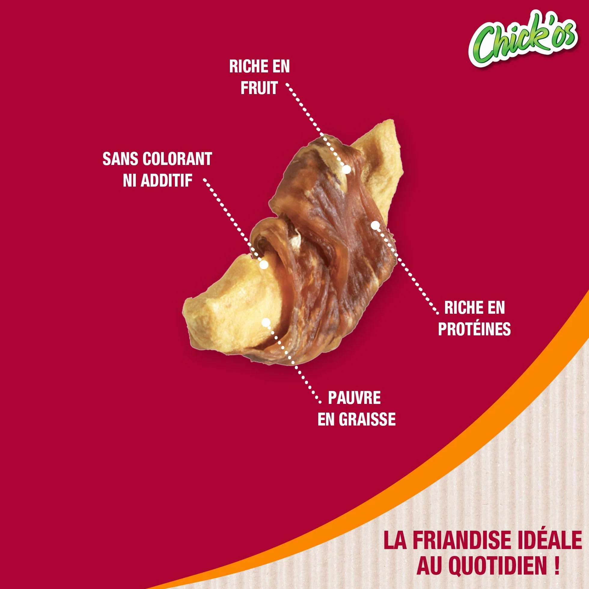 Chick'Os Pomme Riga 4185 Sachet 70 g