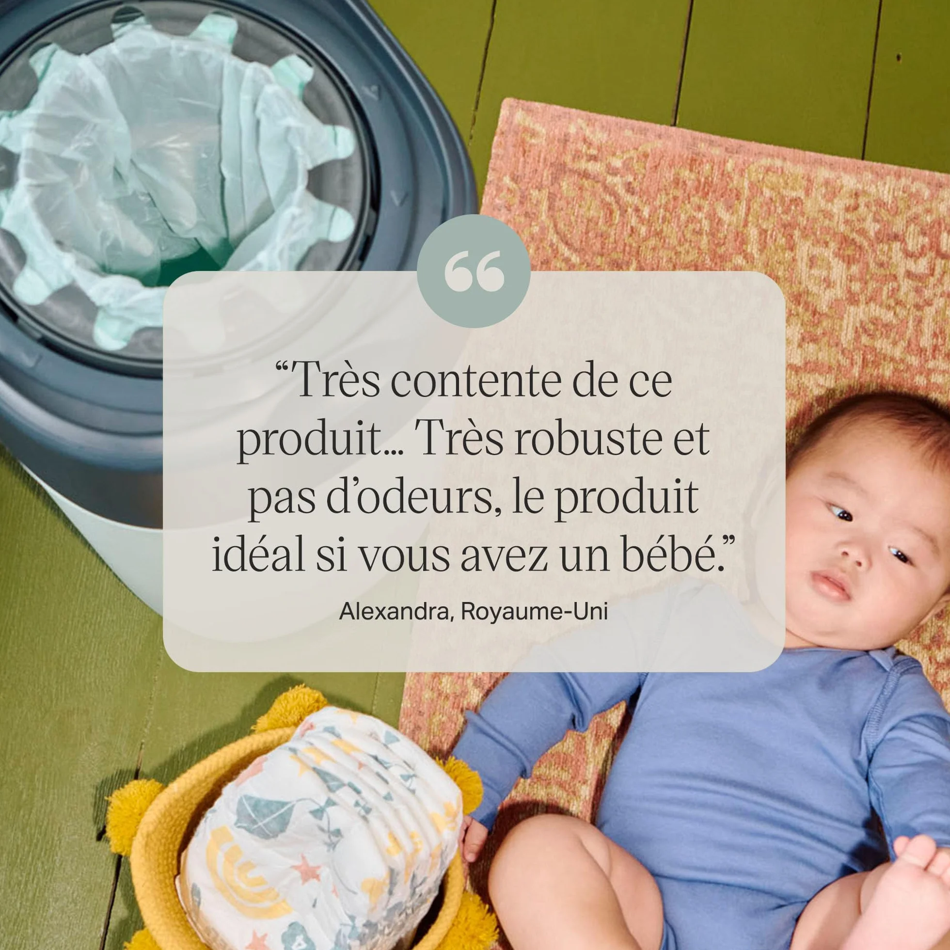 Tommee Tippee Cassettes de recharge originales Poubelle à couches Twist and Click Advanced, Lot de 8, 10,5 m
