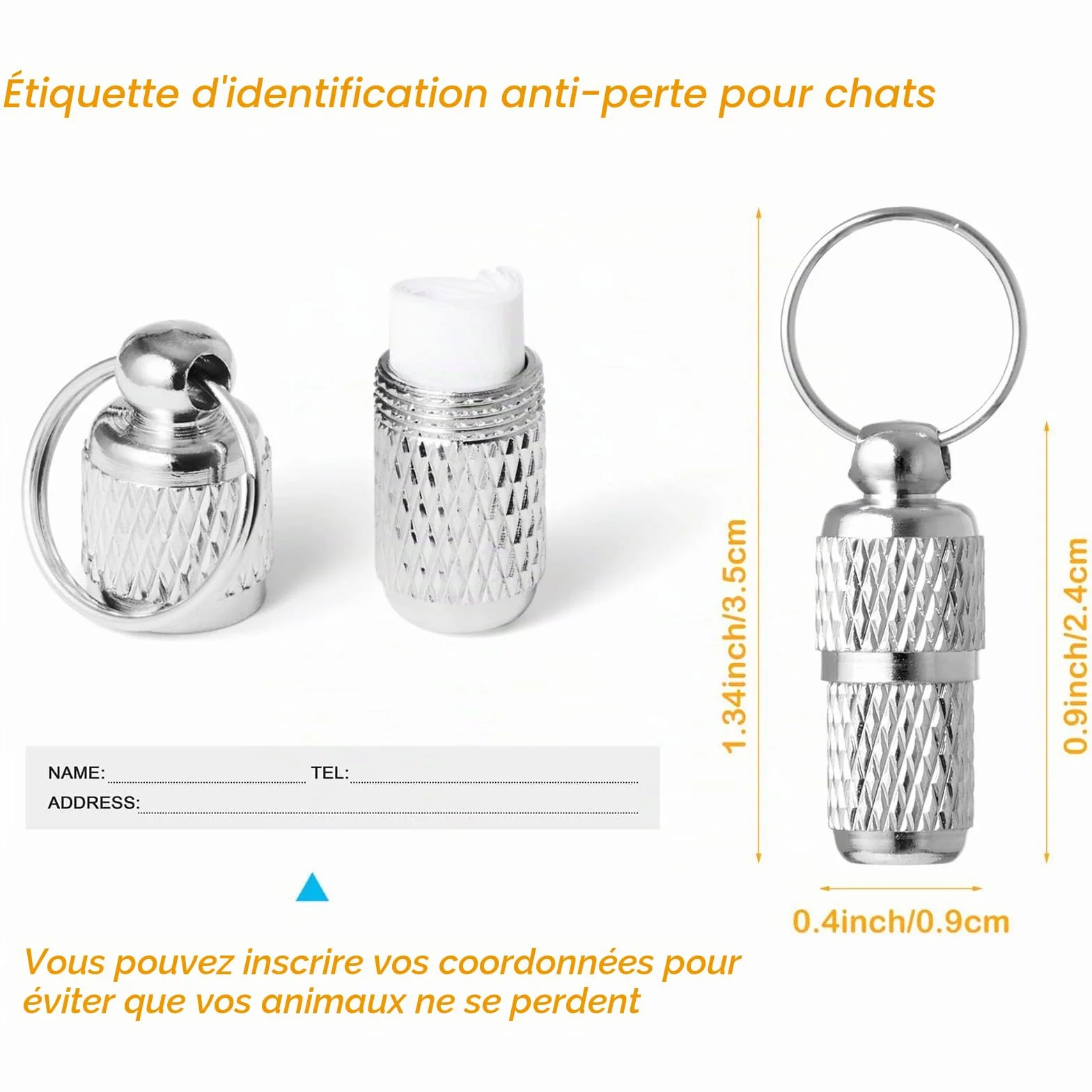 Collier Chat Réfléchissant Anti-étranglement avec Cloche, Réglable, 12 Couleurs, 2 Étiquettes Anti-Perte