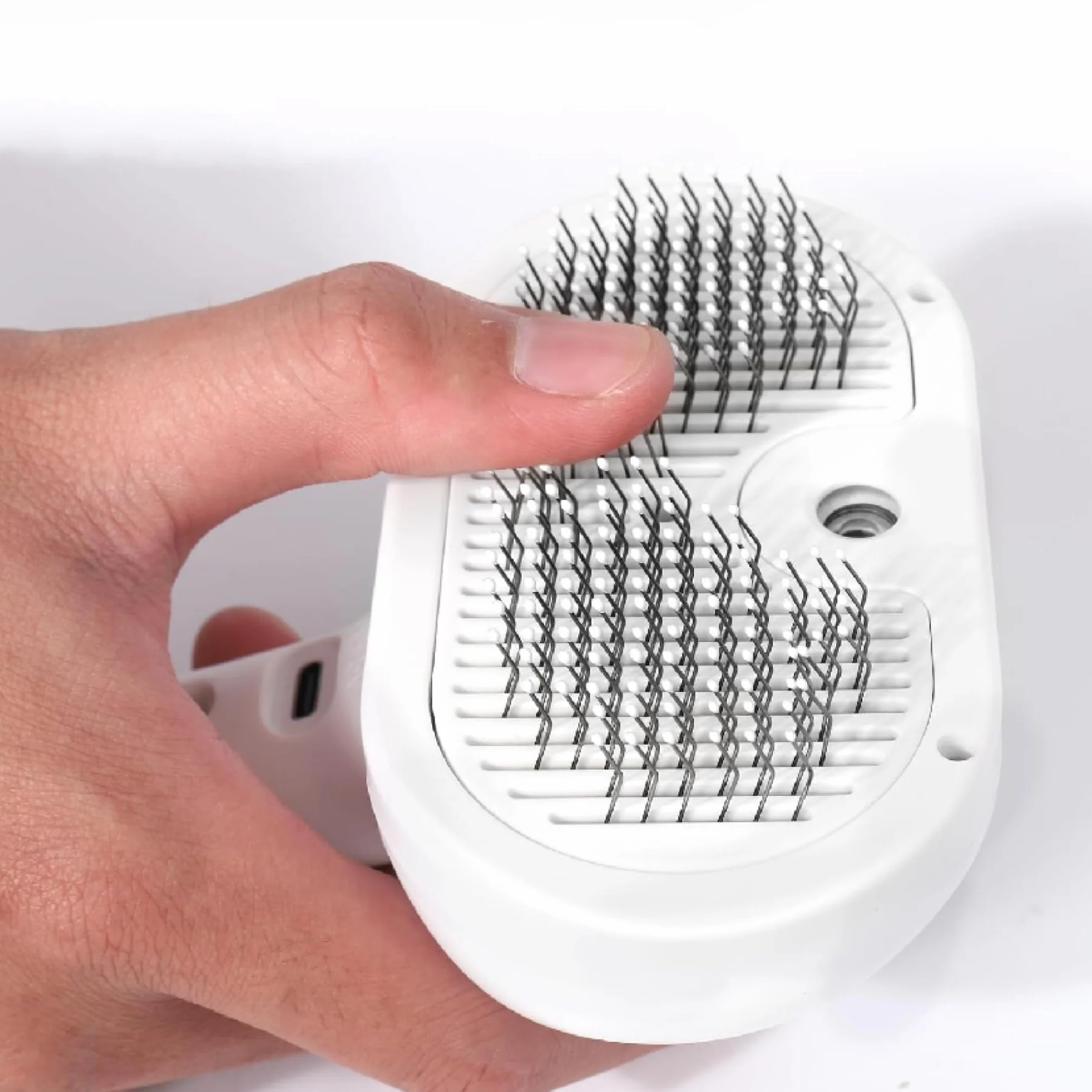GROOMSY Brosse à vapeur rechargeable pour animaux de compagnie nettoyage pelage chiens chats