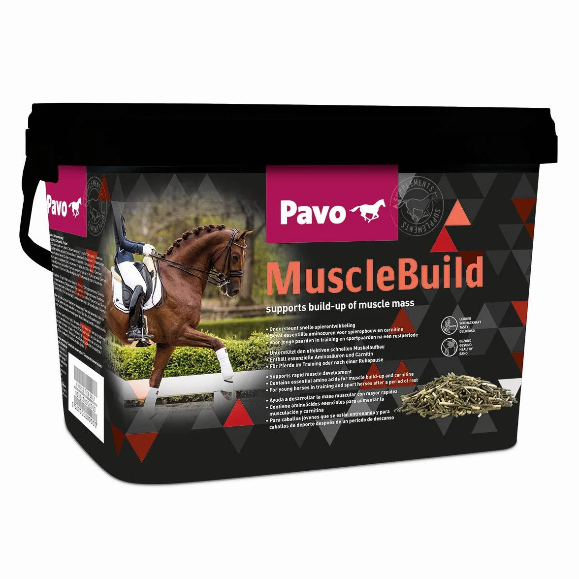 Pavo Muscle Build Nourriture pour chevaux 3 kg Adultes