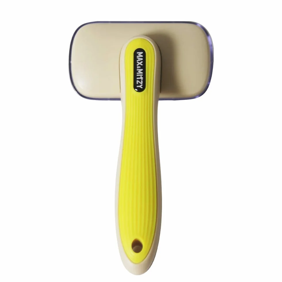 Passat Brosse Auto-nettoyante pour Chats Manche Ergonomique Couvercle Protection
