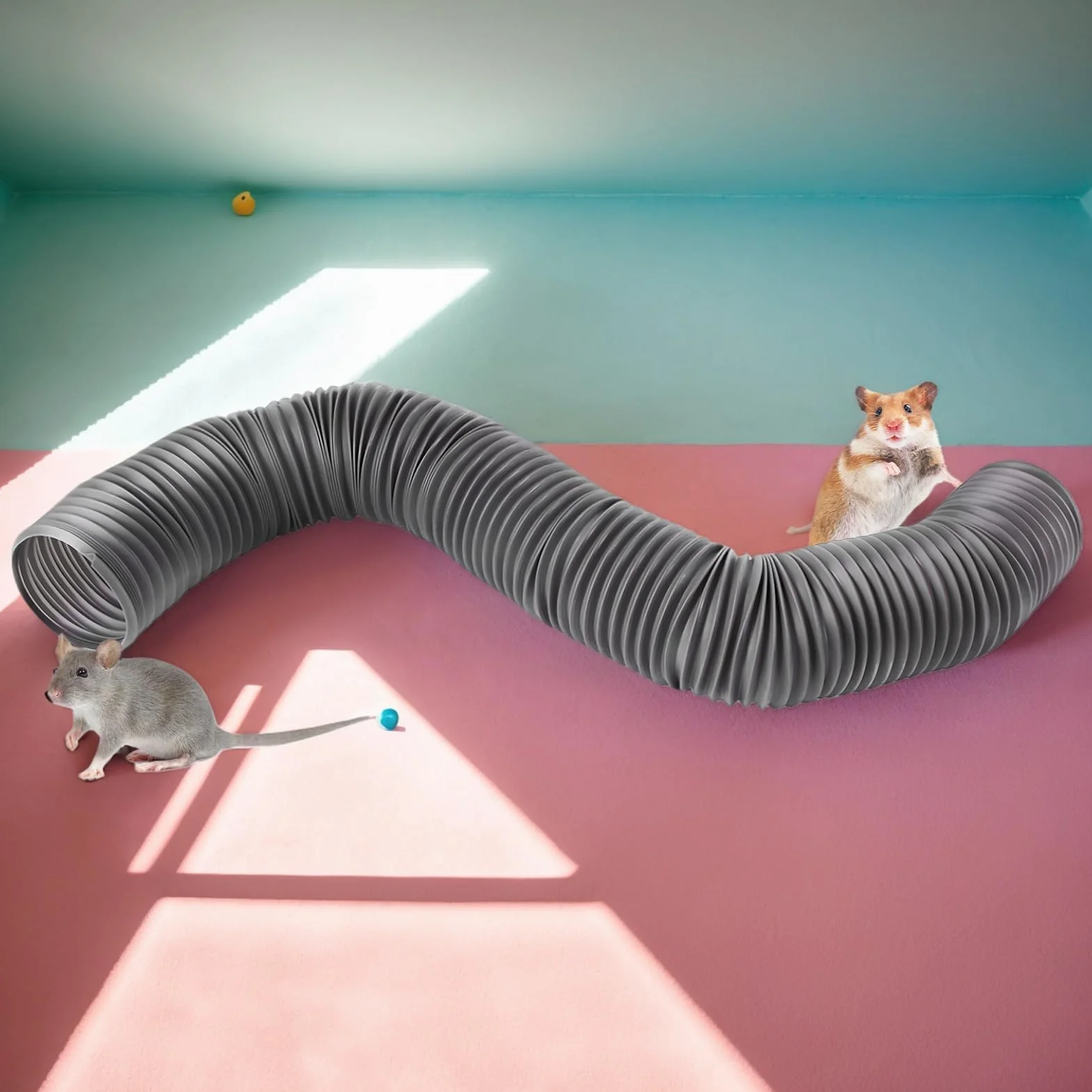 Tunnel pour furet | Aire de jeu pour tuyau d'aventure | Accessoires légers et amusants pour petits animaux