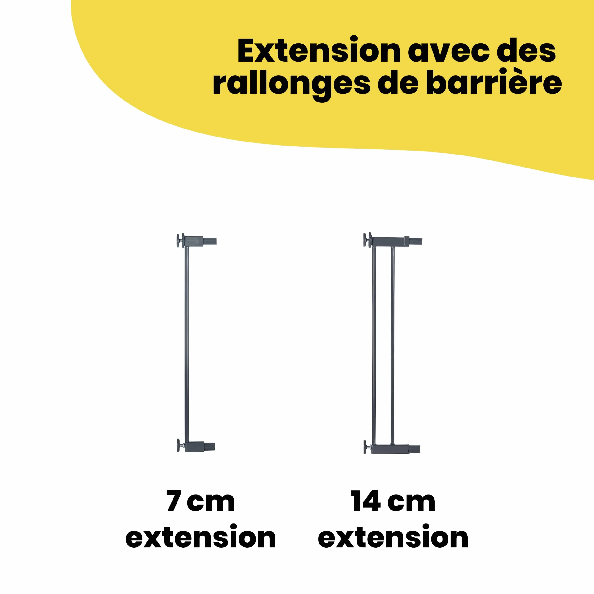 Safety 1st Easy Close Metal Gate, Barrière escalier enfant à pression 73-80 cm (max 108 cm), Double verrouillage, Noir