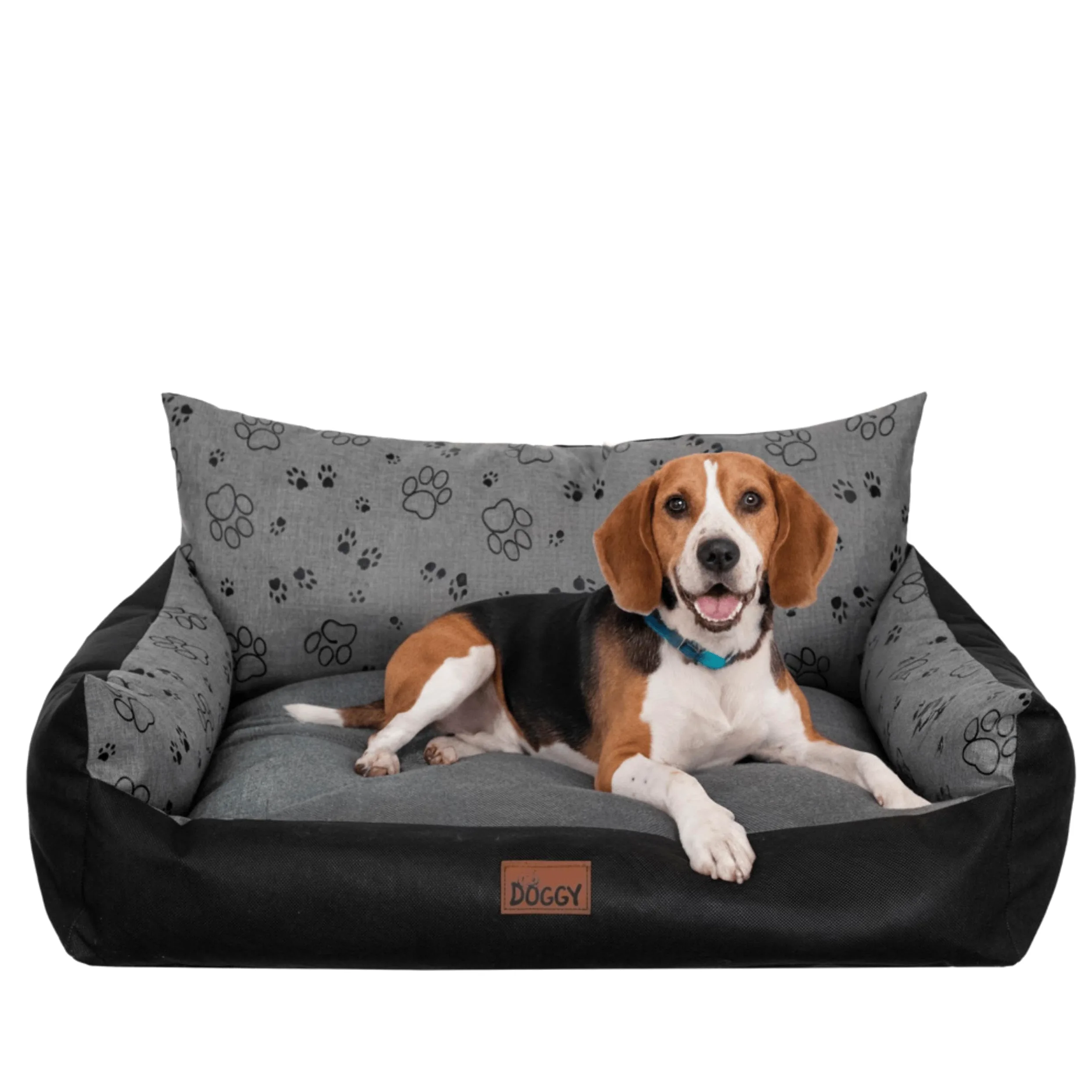 Lit Chiens Grande Taille Imperméable - Couverture Canapé, Lit Chiens Taille Moyenne - Joker - Coussin Chien Oeko-Tex Dog Bed 82x63 cm Graphite 3D XL