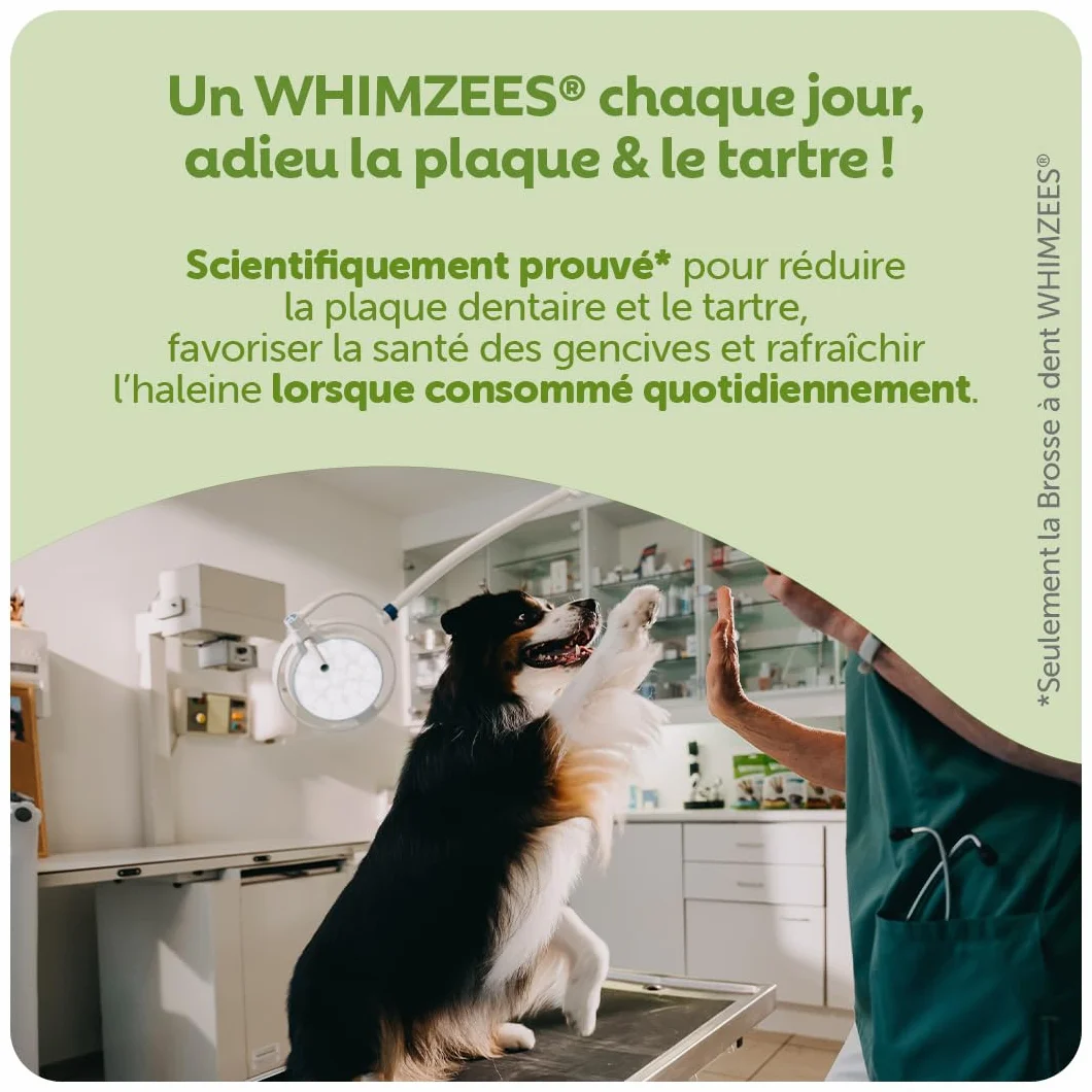 WHIMZEES Bâtonnets XS 56 Pièces Friandises Chiens Très Petite Taille Naturelles sans Céréale Végétariennes
