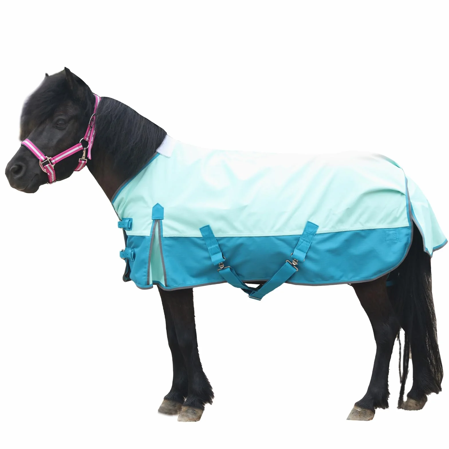 Couverture de pluie 1200D imperméable pour poney, sans rembourrage, légère et respirante