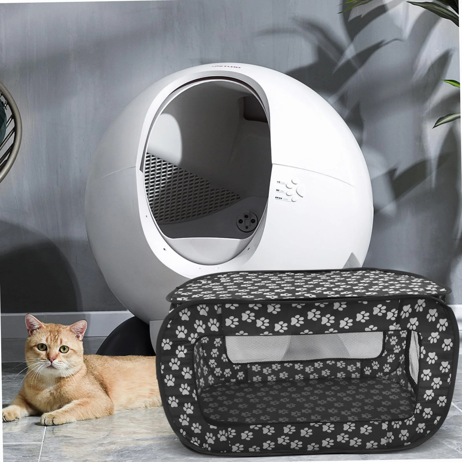 Tente Confortable Pliable pour Animaux de Compagnie en Tissu Lavable, Niche Intérieure pour Chat et Petit Chien