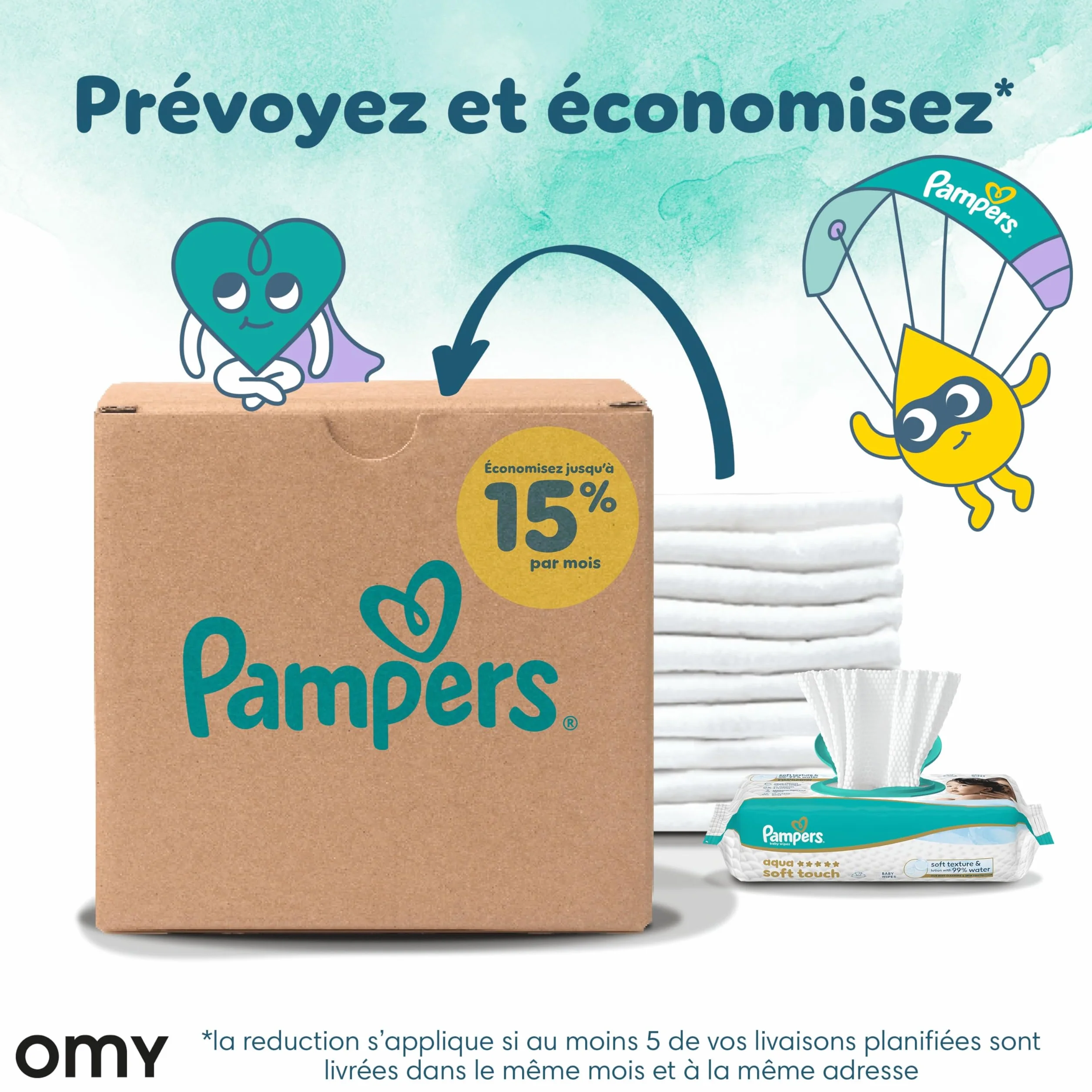 Pampers Harmonie Couches Édition Limitée Taille 4 140 Couches 9kg-14kg