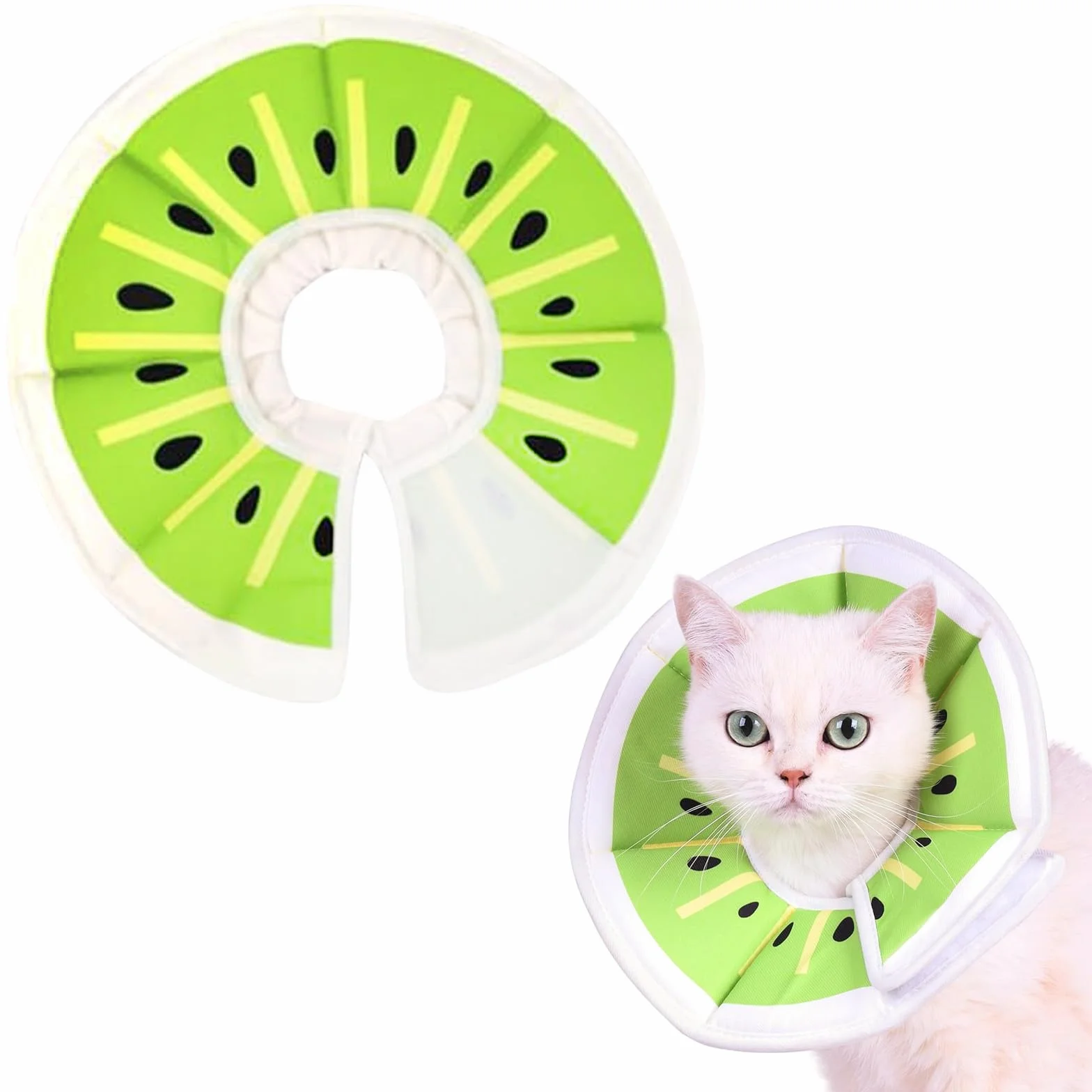 Collerette Réglable Anti Léchage pour Chat, Collier de Protection Récupération