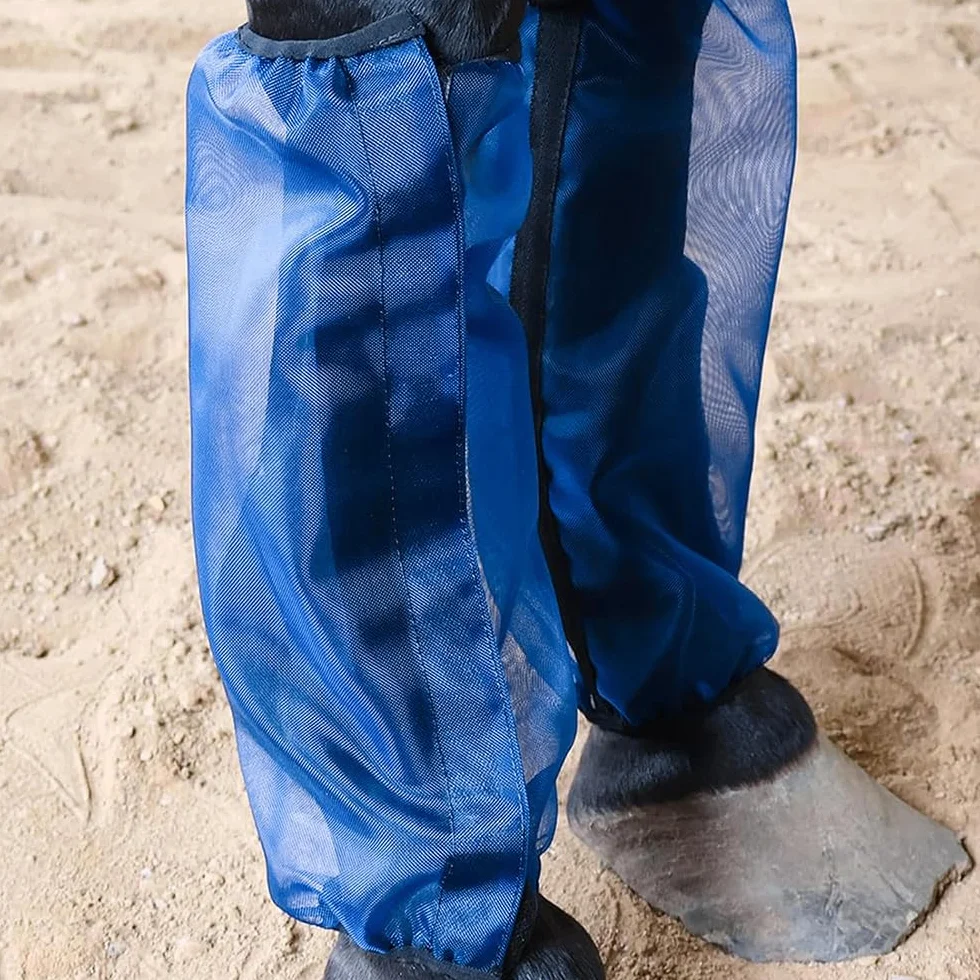 Lot de 4 protège-Sabots Anti-moustiques pour Chevaux, guêtres en Maille Respirante