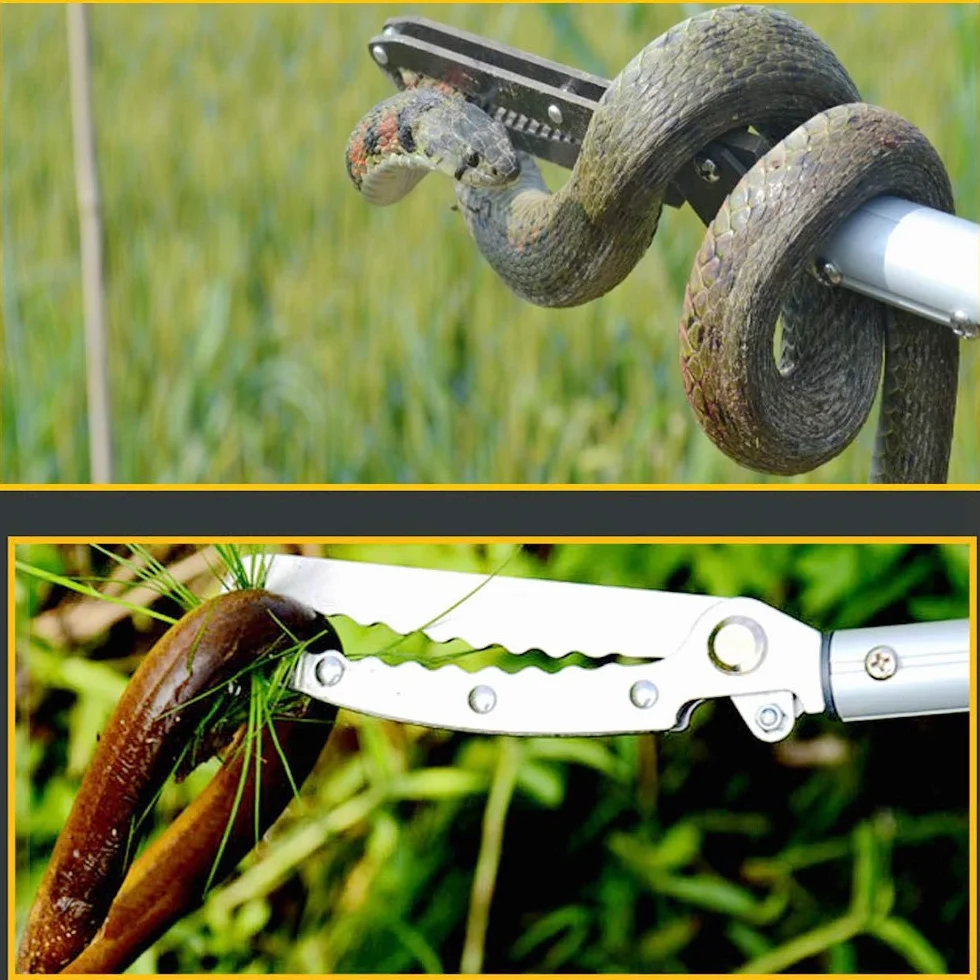 150cm Aluminium Serpent Tong Reptile Grabber Catcher Outil de Manipulation avec Verrou