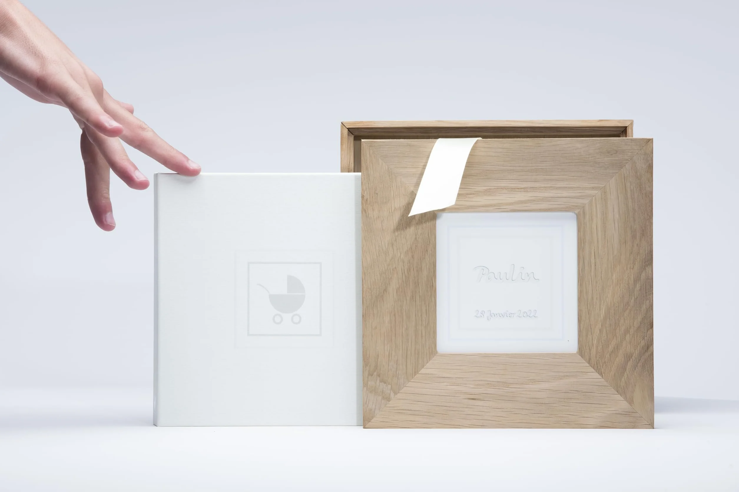 Coffret souvenirs en Chêne massif personnalisable