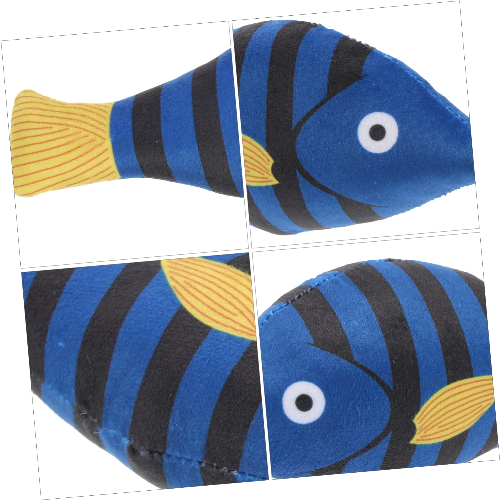 ifundom Jouet en Peluche de Poisson pour Chats D'intérieur Herbe à Chat Naturelle, Jouet à Mâcher pour Chatons pour Stimuler et Divertir