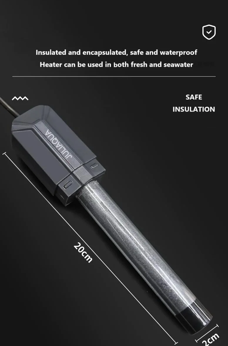 Chauffage Aquarium avec Affichage Température Eco Réchauffeur réglable 25W/50W/100W/200W/300W/500W (E-300W)