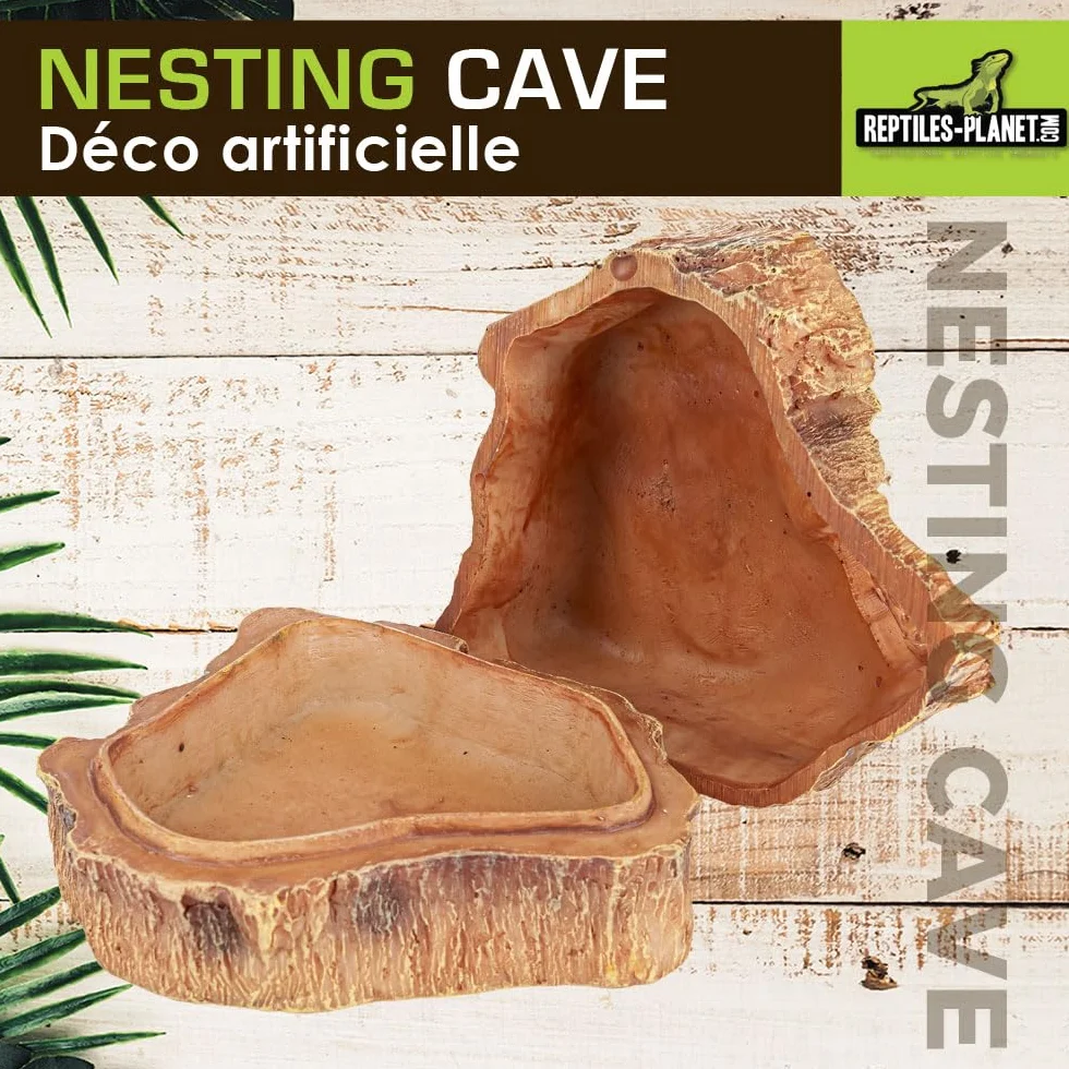 Reptiles Planet Nesting Cave M Nid de Ponte pour Gecko 12 x 10,5 x 7,7 cm