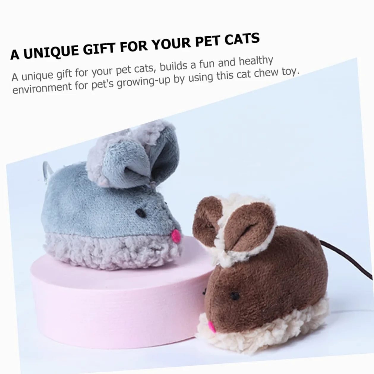 POPETPOP 16pièces Jouets pour Chats Forme De Souris Jouets Interactifs pour Chats Intérieur Stimule Instinct De Chasse Favorise Exercice Animaux De Compagnie
