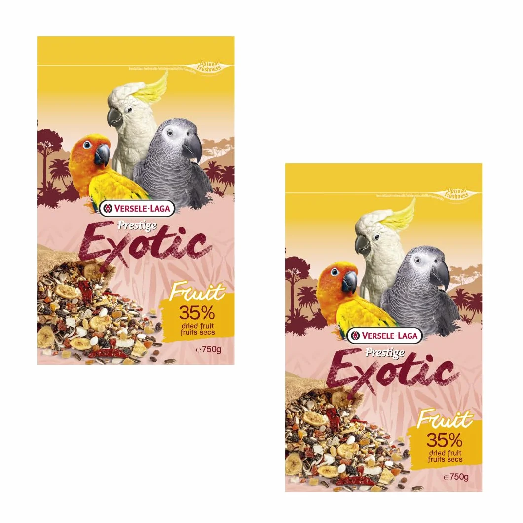 Versele-Laga Prestige Exotic Parrots Fruit 2 x 750 g Aliment complémentaire pour perroquets