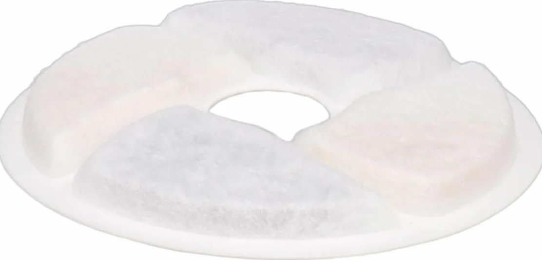 Fontaine à Eau Chat Flamingo Finto Beige 2,5L Plastique Pompe Silencieuse Arrêt Auto Filtre Charbon Actif Résine Indicateur Lumineux