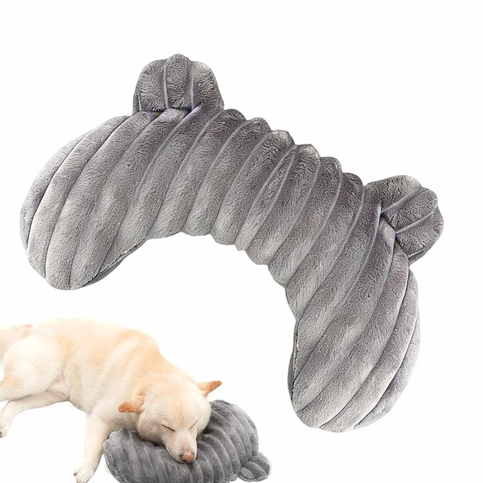 Coussin pour Chien Apaisant Cervical Lavable en Machine Oreiller pour Chat Cage Canapé