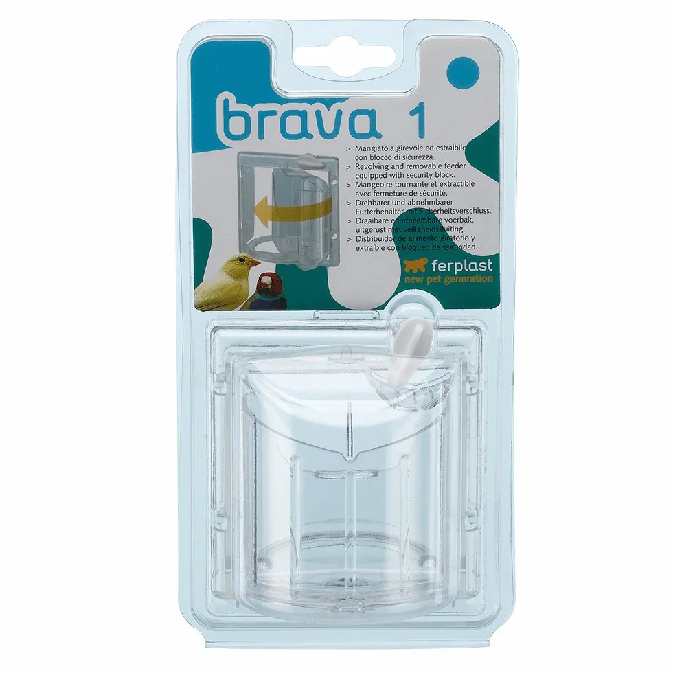 Ferplast BRAVA 1 plastique rotative mangeoire pour cages à oiseaux