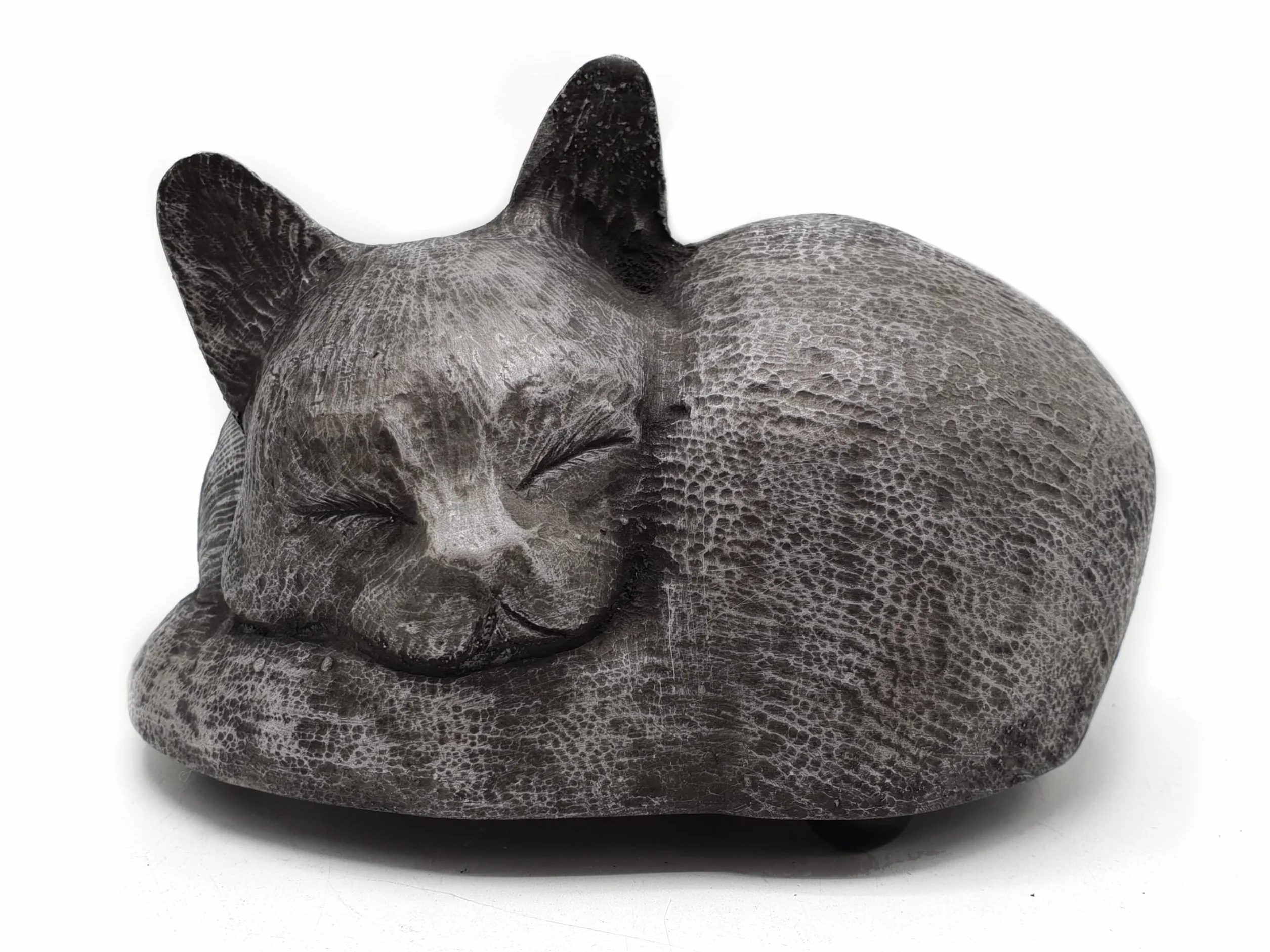 Urne funéraire en étain pour chat Rainbowbridge At Peace – Fabriqué à la main – Intérieur et extérieur