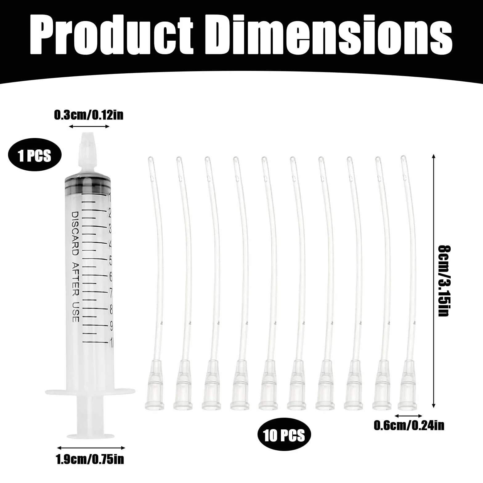 Tubes d'alimentation pour Oisillons 11 PCS Seringue pour Alimentation Manuelle Oiseaux Perroquets