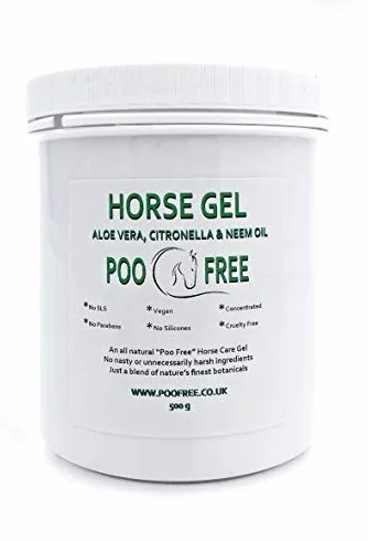 Gel de Soin Aloe Vera Neem Citronnelle pour Chevaux 99% Naturelle Confort Cutané Fraîcheur Format Éco 450g