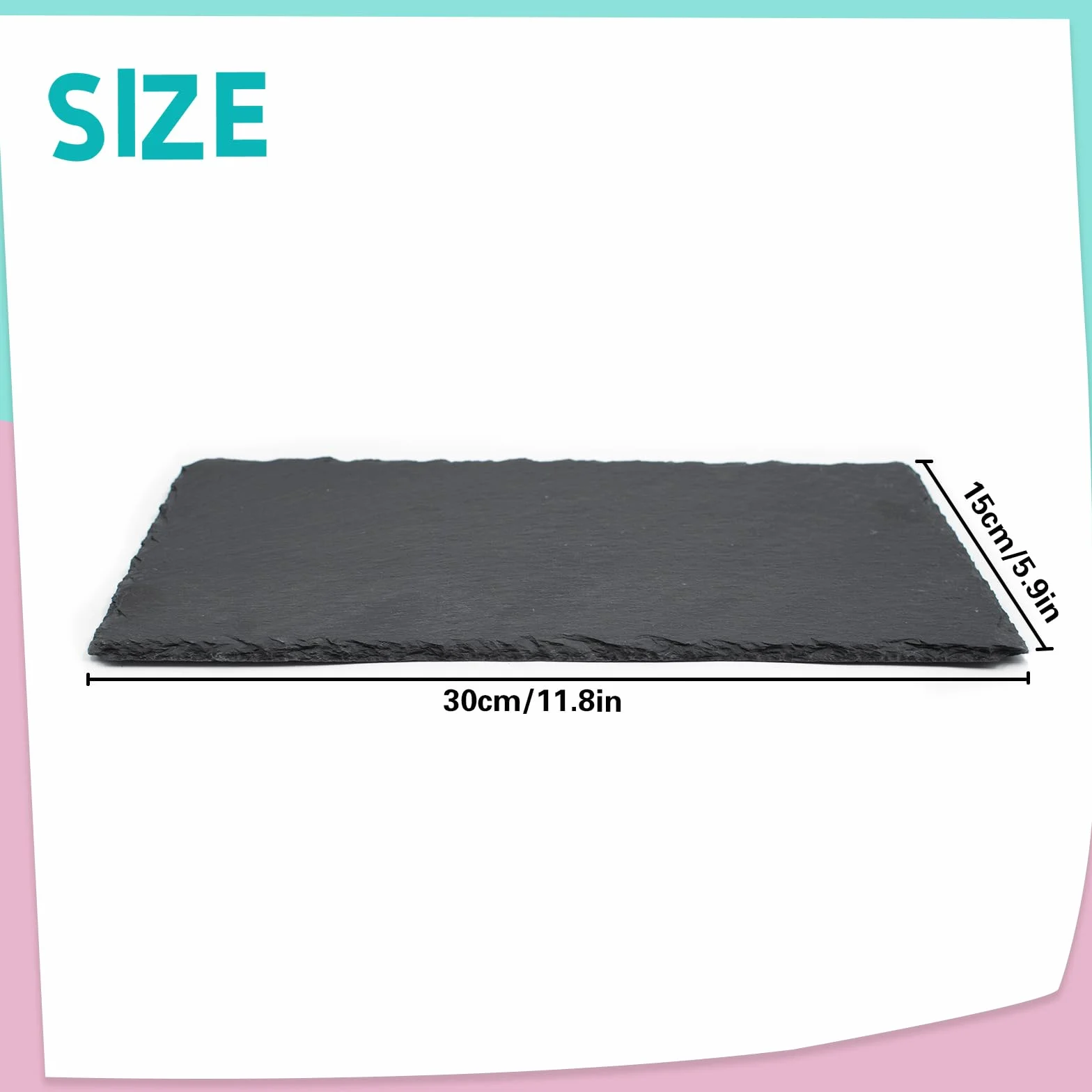 Plateau en Ardoise pour Reptiles 30x15 cm Plateforme de Repos Tortue Lézard