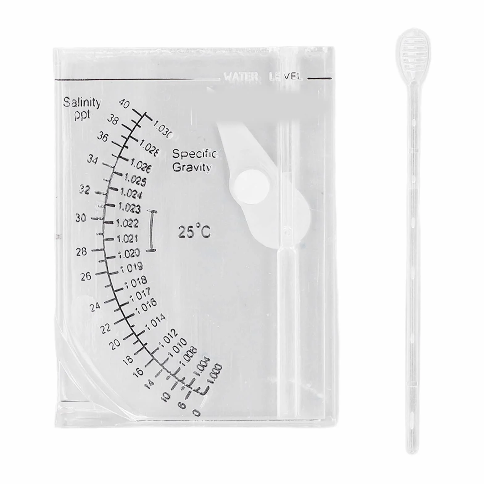Solution saline pour aquarium mesure sel marin précision poids spécifique