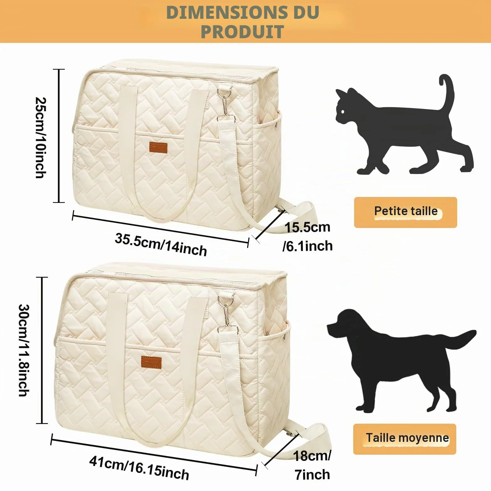 Sac de transport pour chiens jusqu'à 5 kg – Sac de transport pour petits chiens et chats, pliable, respirant, avec ceinture de sécurité, poches, sac de transport, idéal pour l'extérieur, les voyages