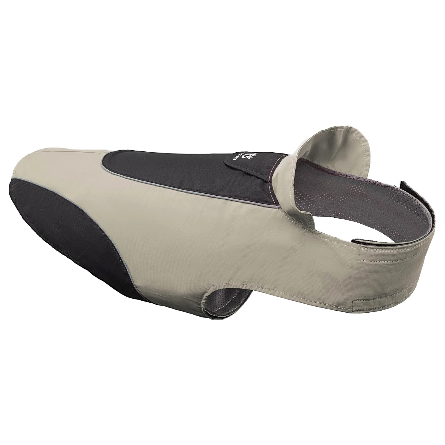 TSPRO Premium Manteau Chien Imperméable, Bandes Réfléchissantes, Fermeture à Scratch Réglable, Oeillet pour Laisse, pour Chiens Petits à Moyens, Promenades en Pluie (Gris, Taille M)