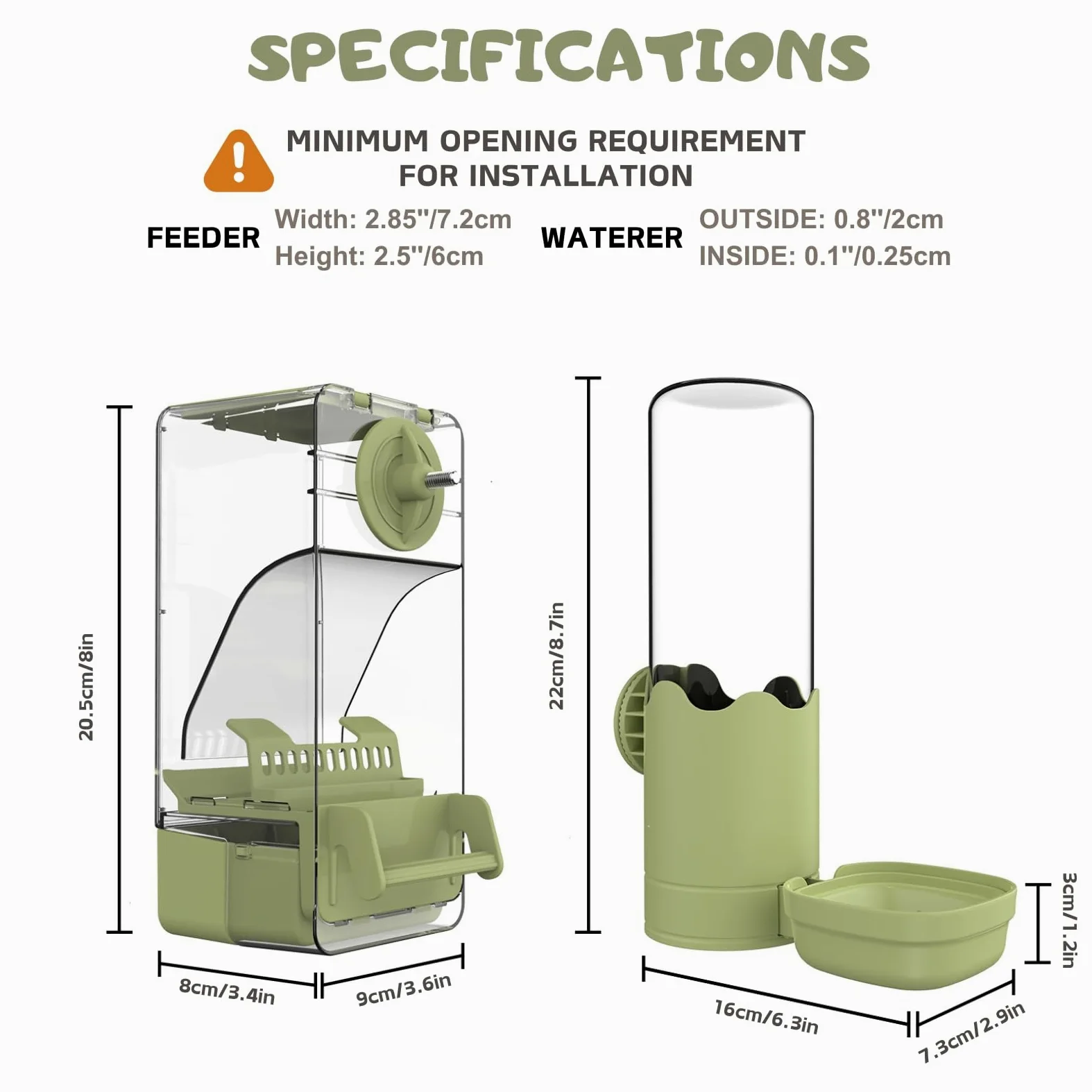 Distributeur d'eau sans désordre pour oiseaux, mangeoire automatique avec perchoir pour graines, perruches, canaris, calopsittes, pinsons, perruches (vert)