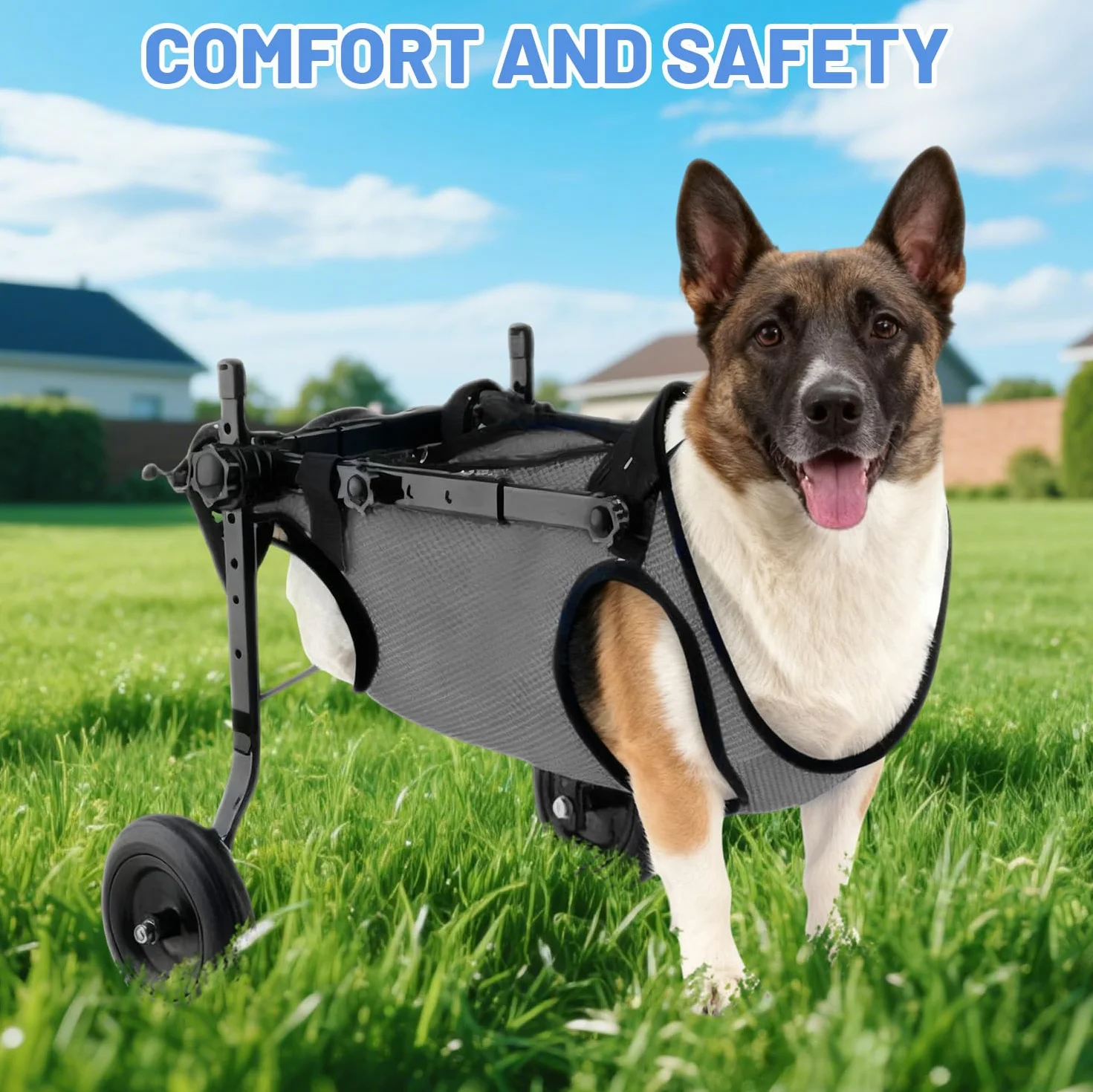 Petit fauteuil roulant pour chien pattes arrières taille S