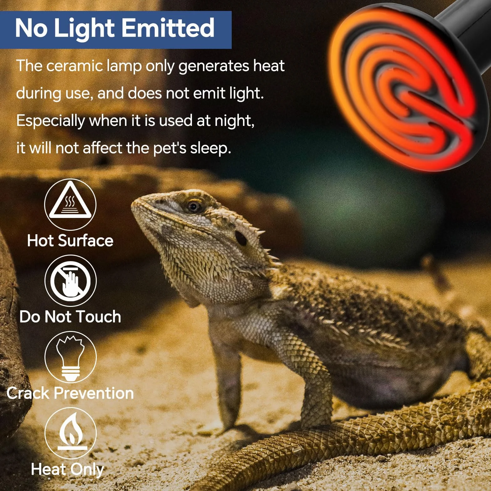 Lot de 2 E27 150W Céramique Lampe Chauffante Reptiles 220-240V Ampoule Infrarouge