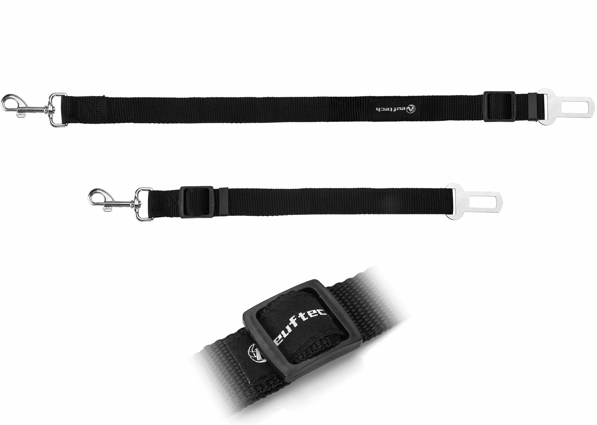 Ceinture de Sécurité pour Chien Chat Animaux de Compagnie Sièges Voiture Noir