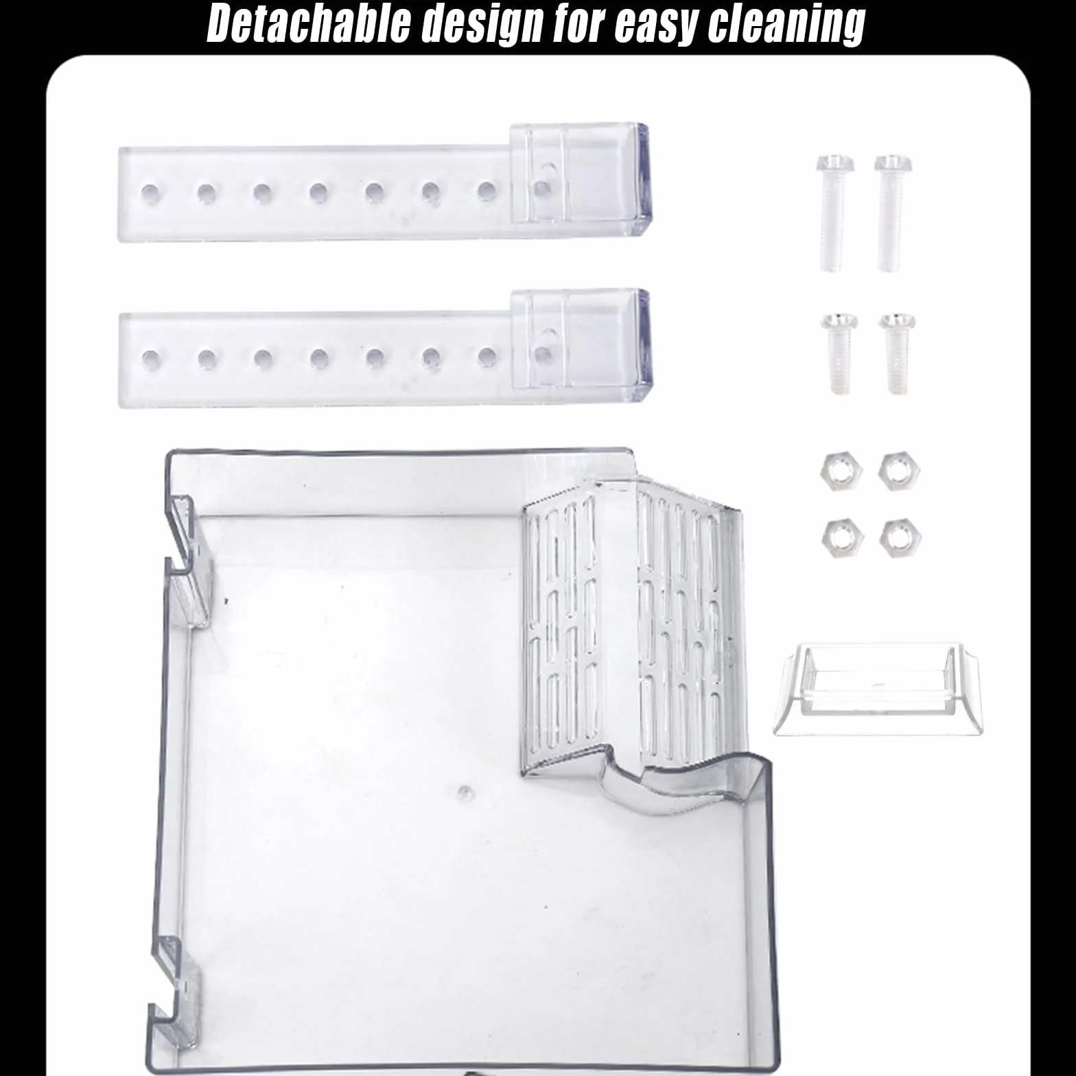 Plate-Forme De Repos Suspendue pour Tortues Aquatique Transparente Réglable Accessoire Aquarium