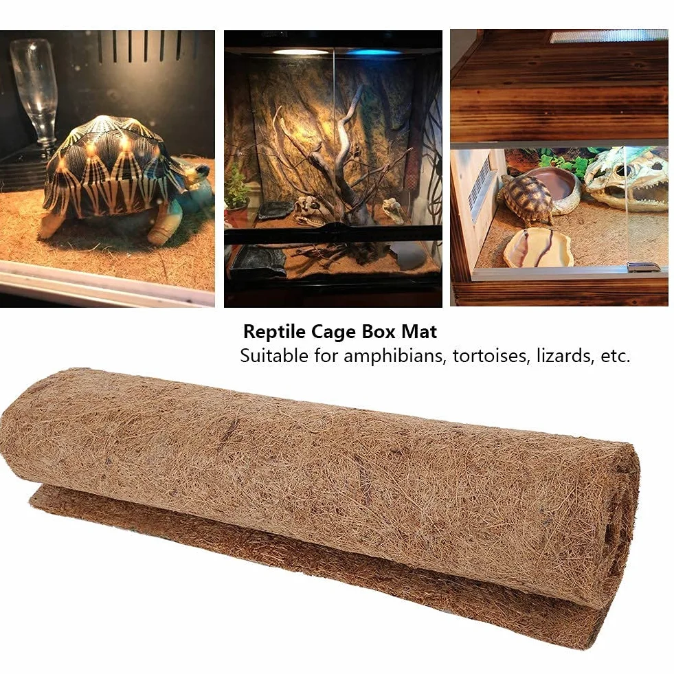 Reptile Fibre De Noix De Coco Tapis Substrat Serpent Terrarium Lézards Dragon Barbu