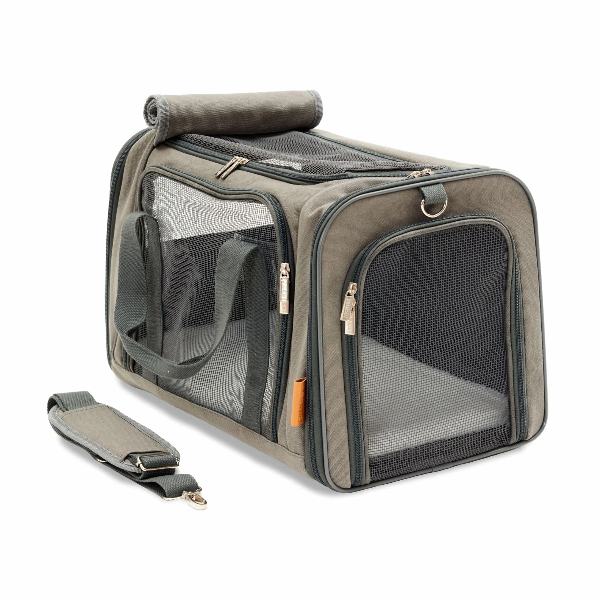 PiuPet® Caisse de Transport Chat Petit Chien jusqu'à 10kg 4 Ouvertures Sac Cabine