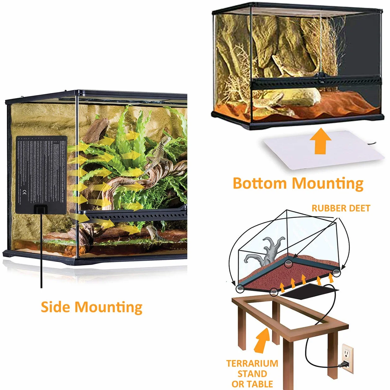 AIICIOO Tapis chauffant pour reptiles 16 W avec thermostat