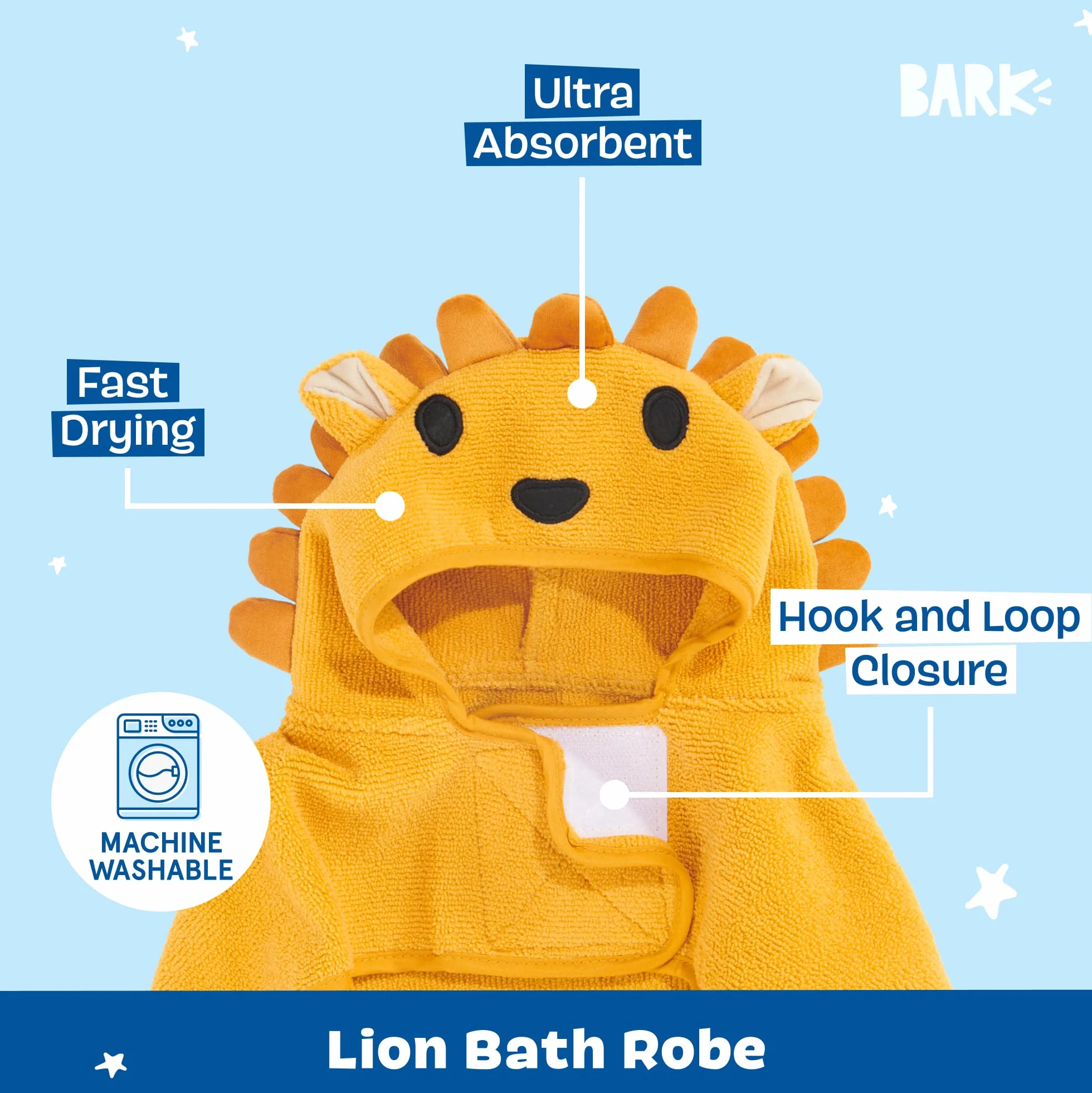 Serviette absorbante pour Chien – Peignoir à Capuche séchage Rapide pour Bain et Plage – Luxueux et Doux – Toutes Races