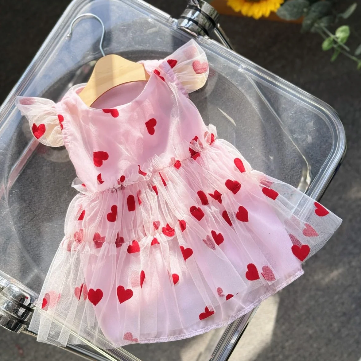 Robe Mignonne pour Chien Motif Princesse Tulle Respirante Petite et Moyenne Taille Yorkshire Chihuahua